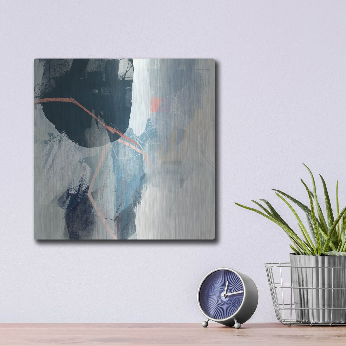'Luz I' by Victoria Borges – Metal Wall Art, 12x12 room view