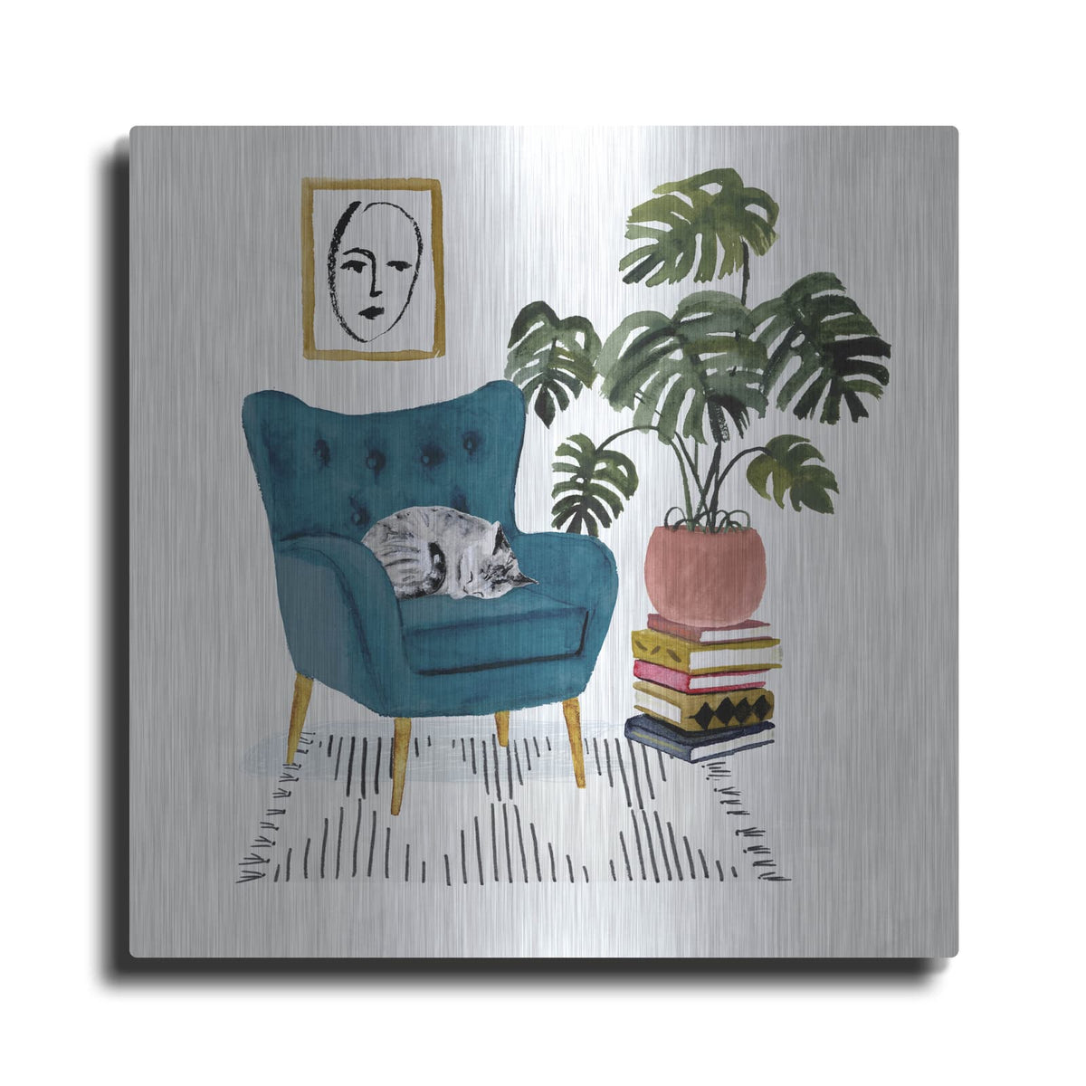 'Homebody I' by Victoria Borges – Metal Wall Art