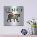 'Wood Land Christmas I' by Victoria Borges – Metal Wall Art, 12x12 room view