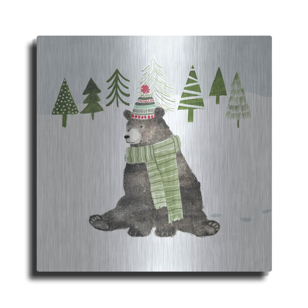 'Wood Land Christmas IV' by Victoria Borges – Metal Wall Art