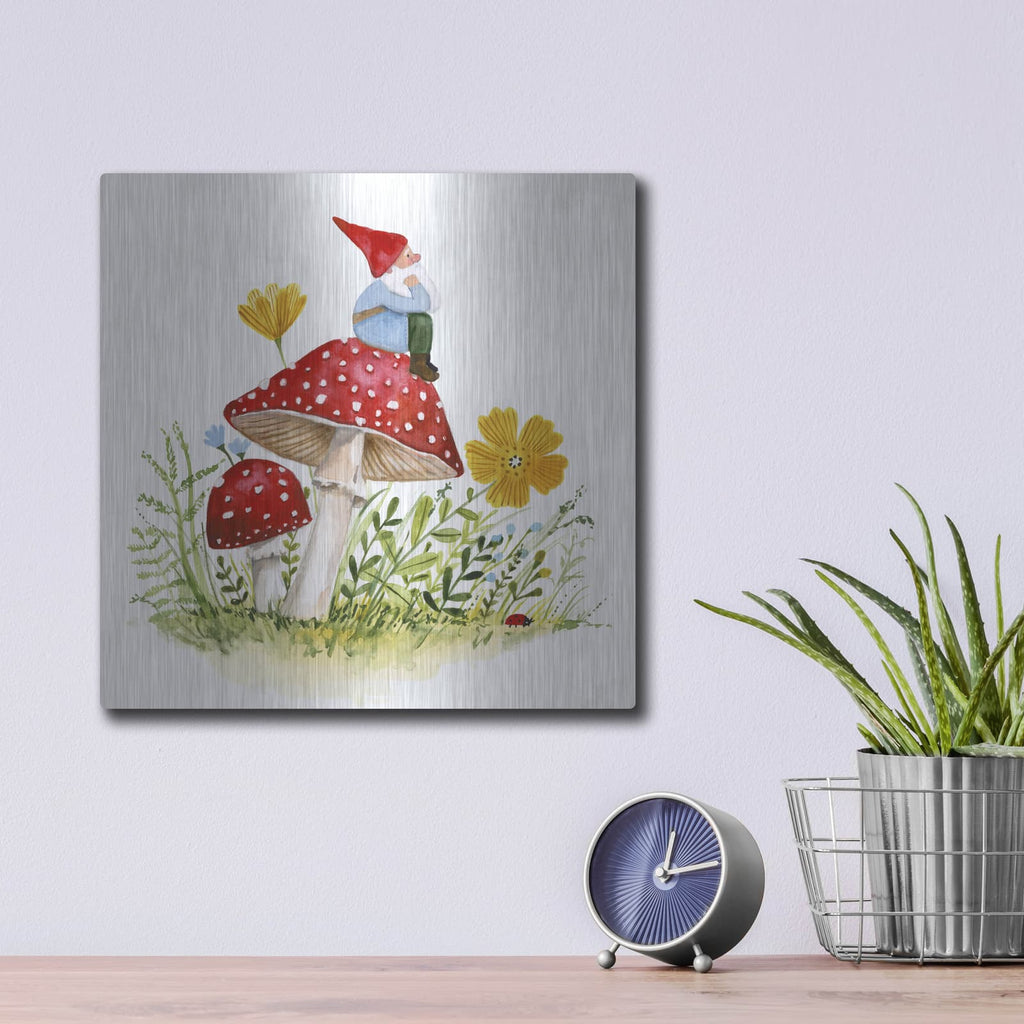 'Garden Guardian I' by Victoria Borges – Metal Wall Art, 12x12 room view