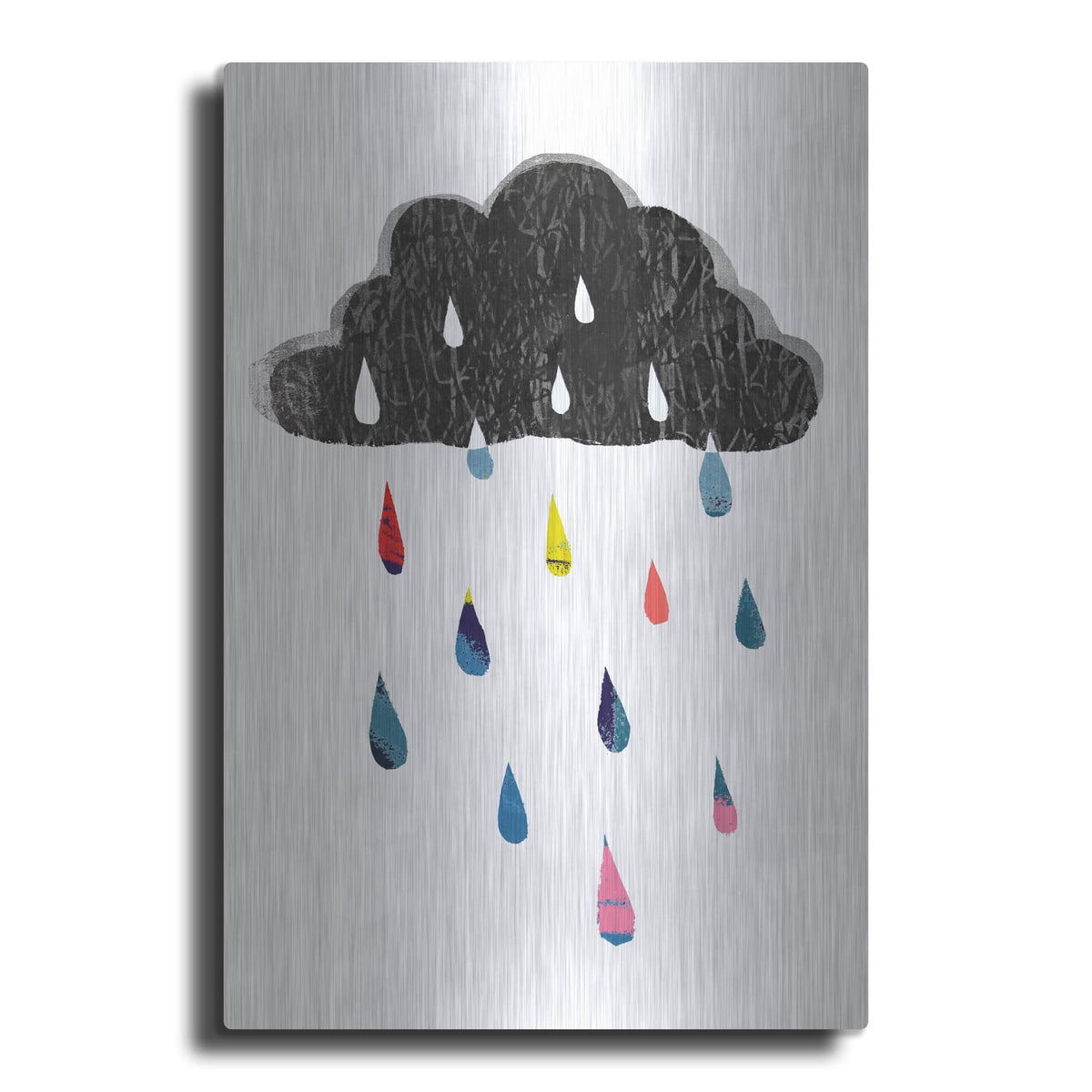 'Rainy Day Rainbow I' by Victoria Borges – Metal Wall Art