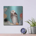 'Otter's Paradise II' by Victoria Borges – Metal Wall Art, 12x12 room view