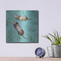'Otter's Paradise IV' by Victoria Borges – Metal Wall Art, 12x12 room view