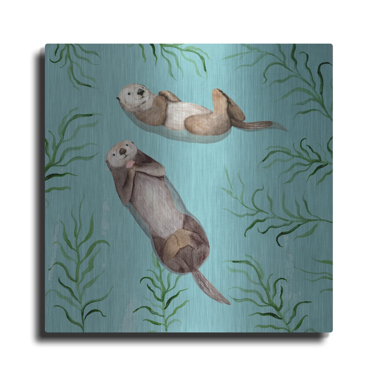 'Otter's Paradise IV' by Victoria Borges – Metal Wall Art