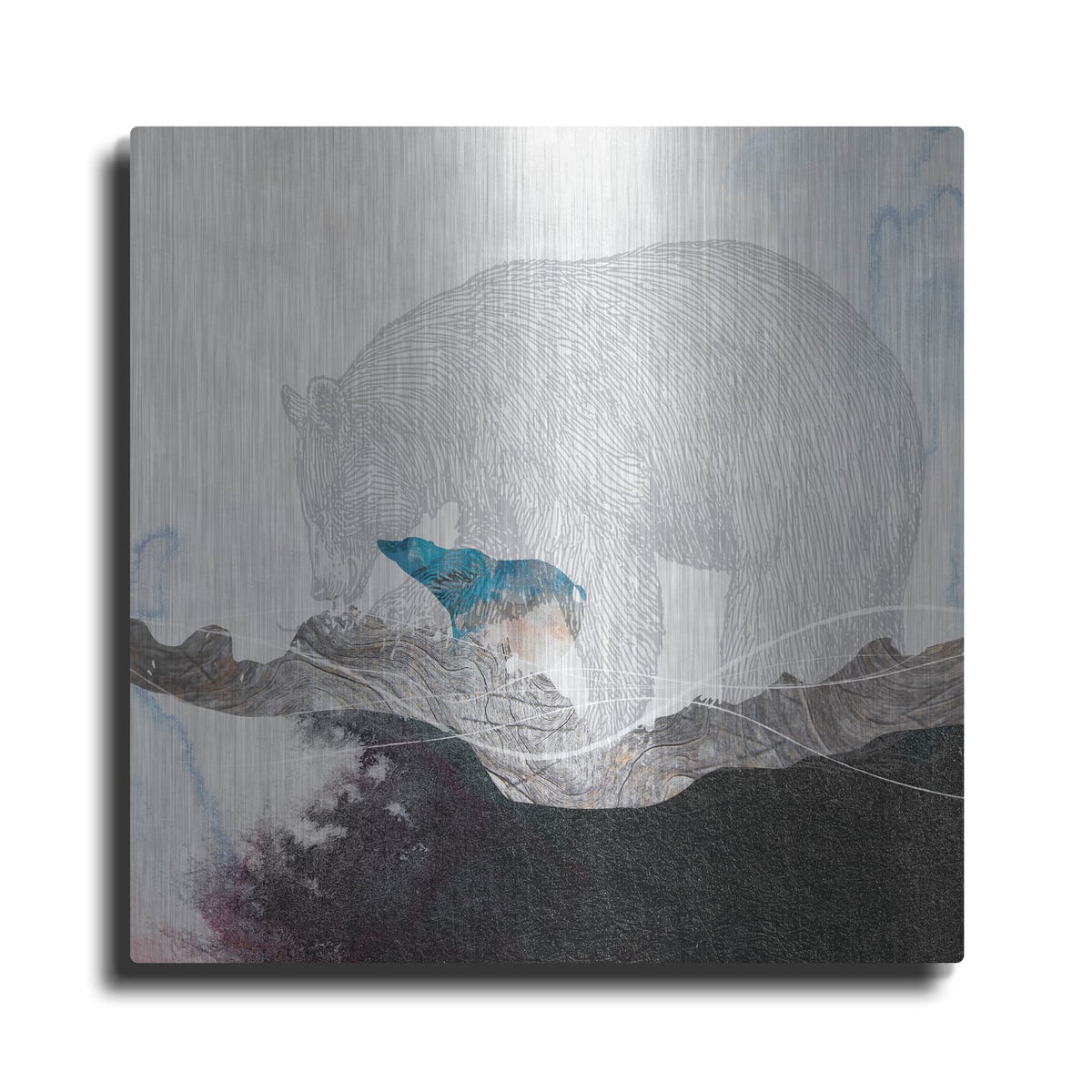 'Bear 2' by Louis Duncan – Metal Wall Art