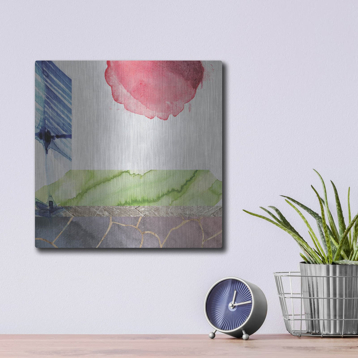 'Earth Glows 2' by Louis Duncan – Metal Wall Art, 12x12 room view