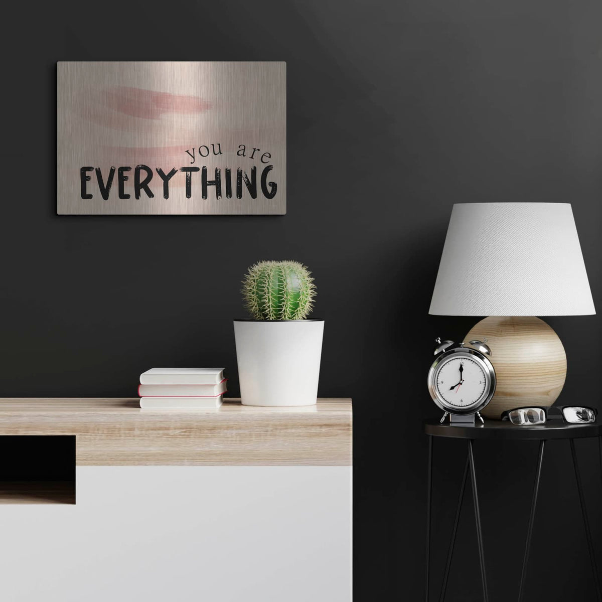 'You Are Everything' by Jaxn Blvd – Metal Wall Art, 24x16 room view