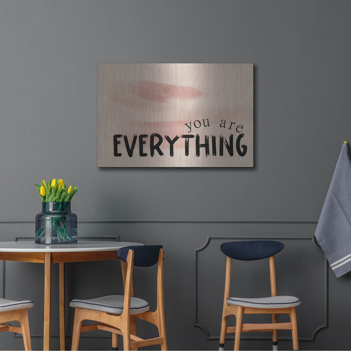 'You Are Everything' by Jaxn Blvd – Metal Wall Art, 36x24 room view