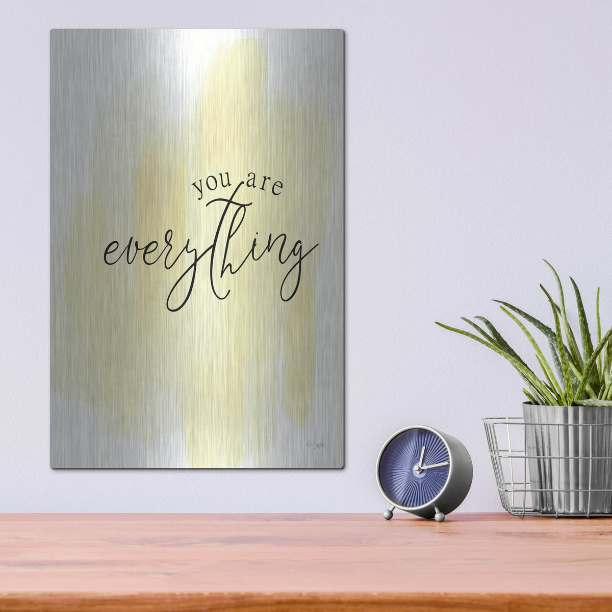 'You Are My Everything' by Jaxn Blvd – Metal Wall Art, 12x16 room view