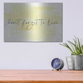 'Don't Forget to Live' by Jaxn Blvd – Metal Wall Art, 16x12 room view