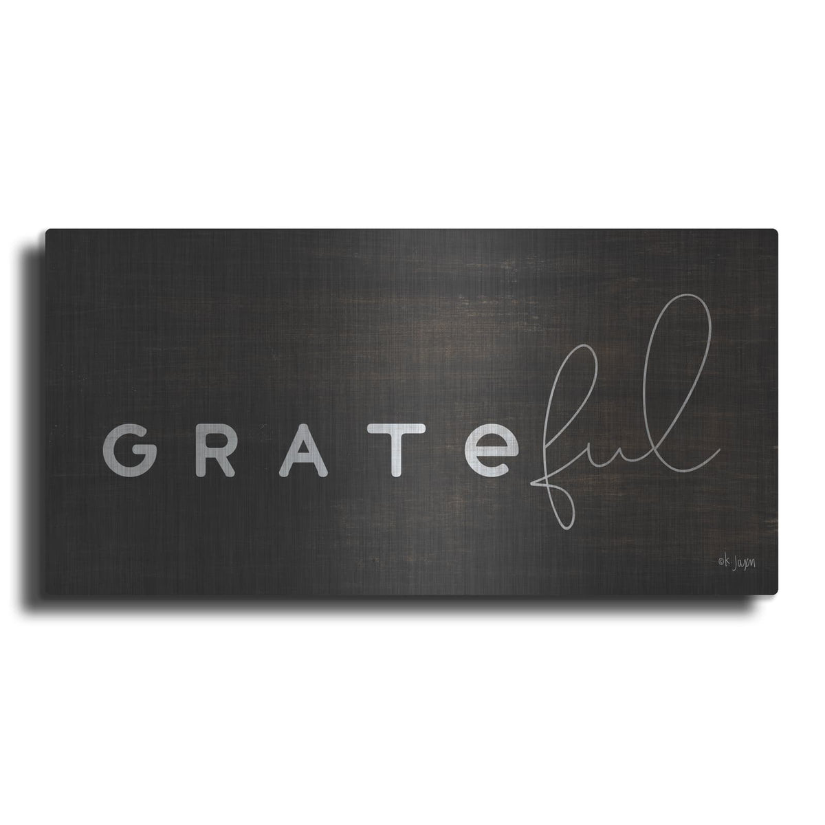 'Grateful' by Jaxn Blvd – Metal Wall Art