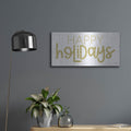 'Happy Holidays' by Jaxn Blvd – Metal Wall Art, 24x12 room view