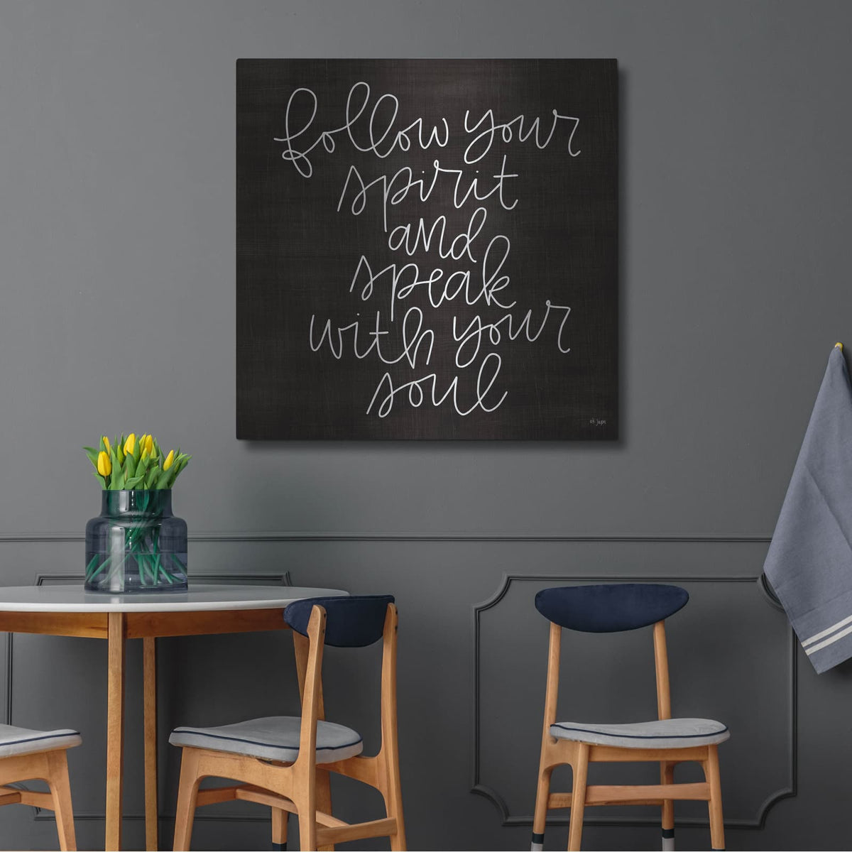 'Follow Your Spirit' by Jaxn Blvd – Metal Wall Art, 36x36 room view