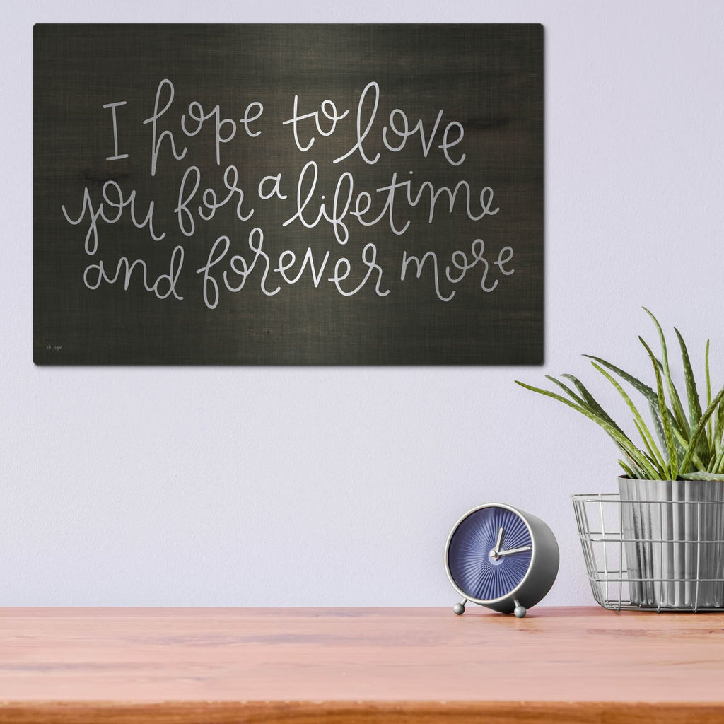 'Love For a Lifetime' by Jaxn Blvd – Metal Wall Art, 16x12 room view