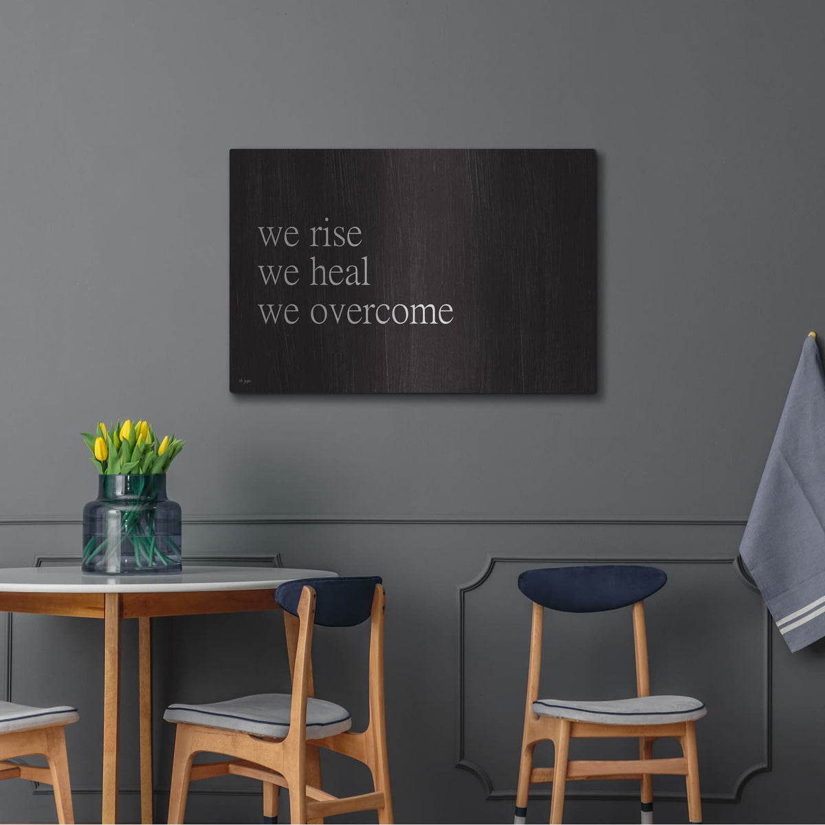 'We Fall, We Rise II' by Jaxn Blvd – Metal Wall Art, 36x24 room view