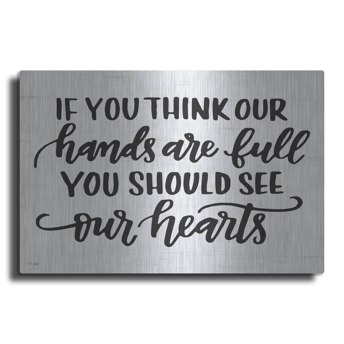 'Our Hearts' by Jaxn Blvd – Metal Wall Art