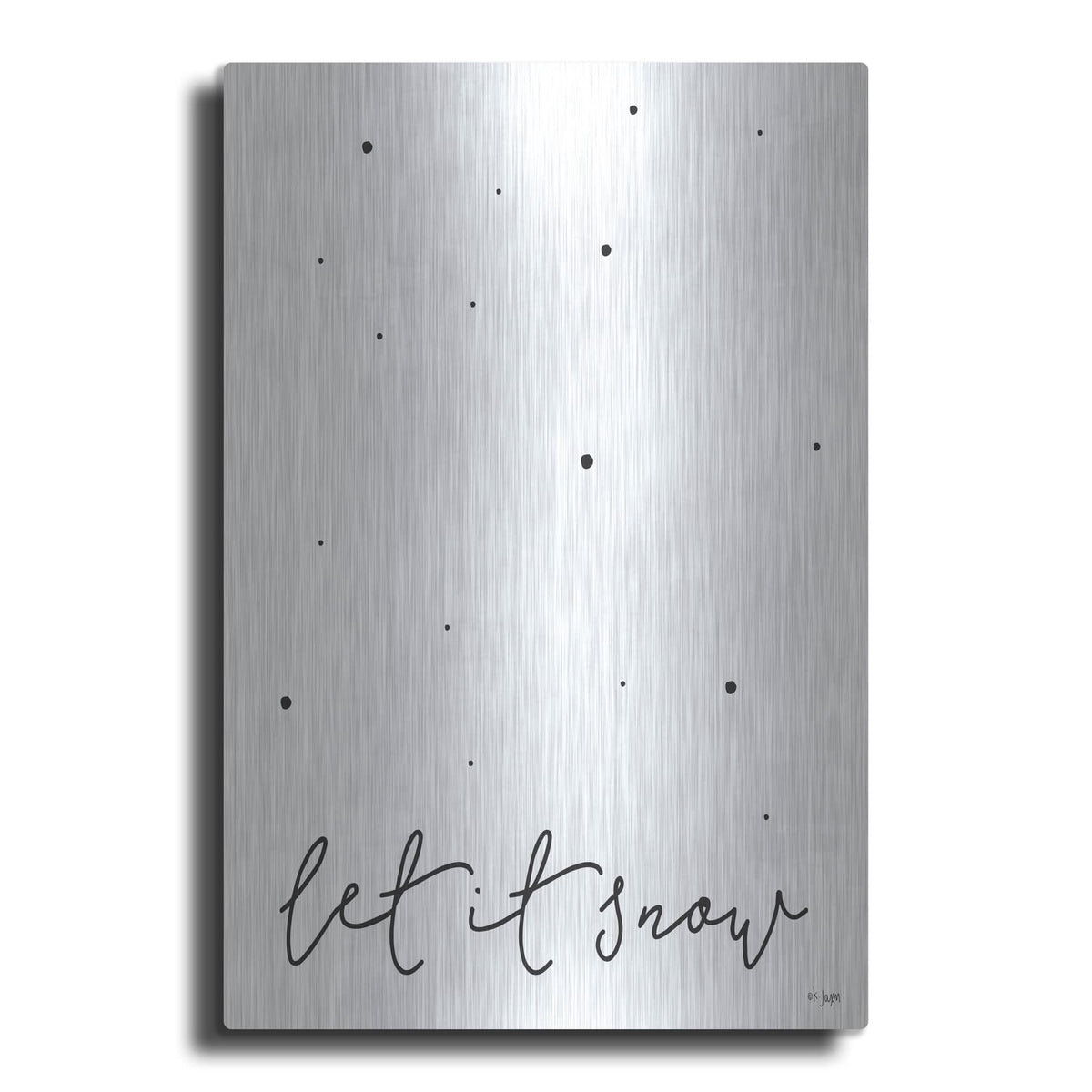 'Let It Snow' by Jaxn Blvd – Metal Wall Art