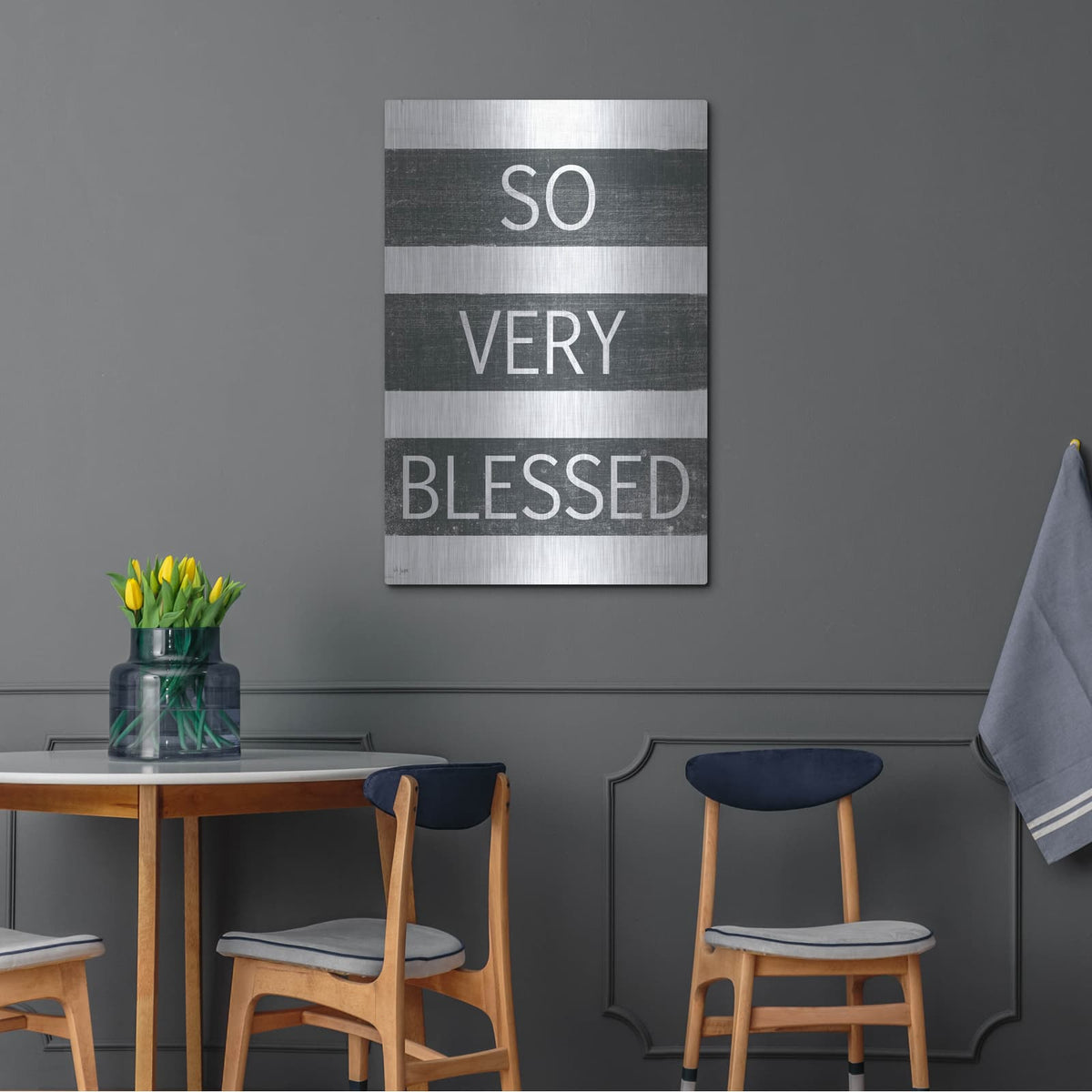 'So Very Blessed' by Jaxn Blvd – Metal Wall Art, 24x36 room view