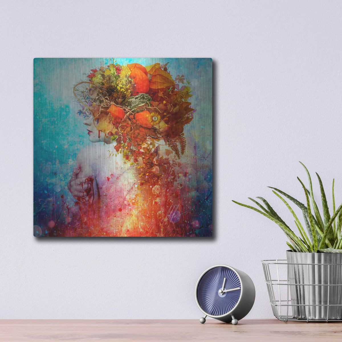 'Compassion' by Mario Sanchez Nevado – Metal Wall Art, 12x12 room view