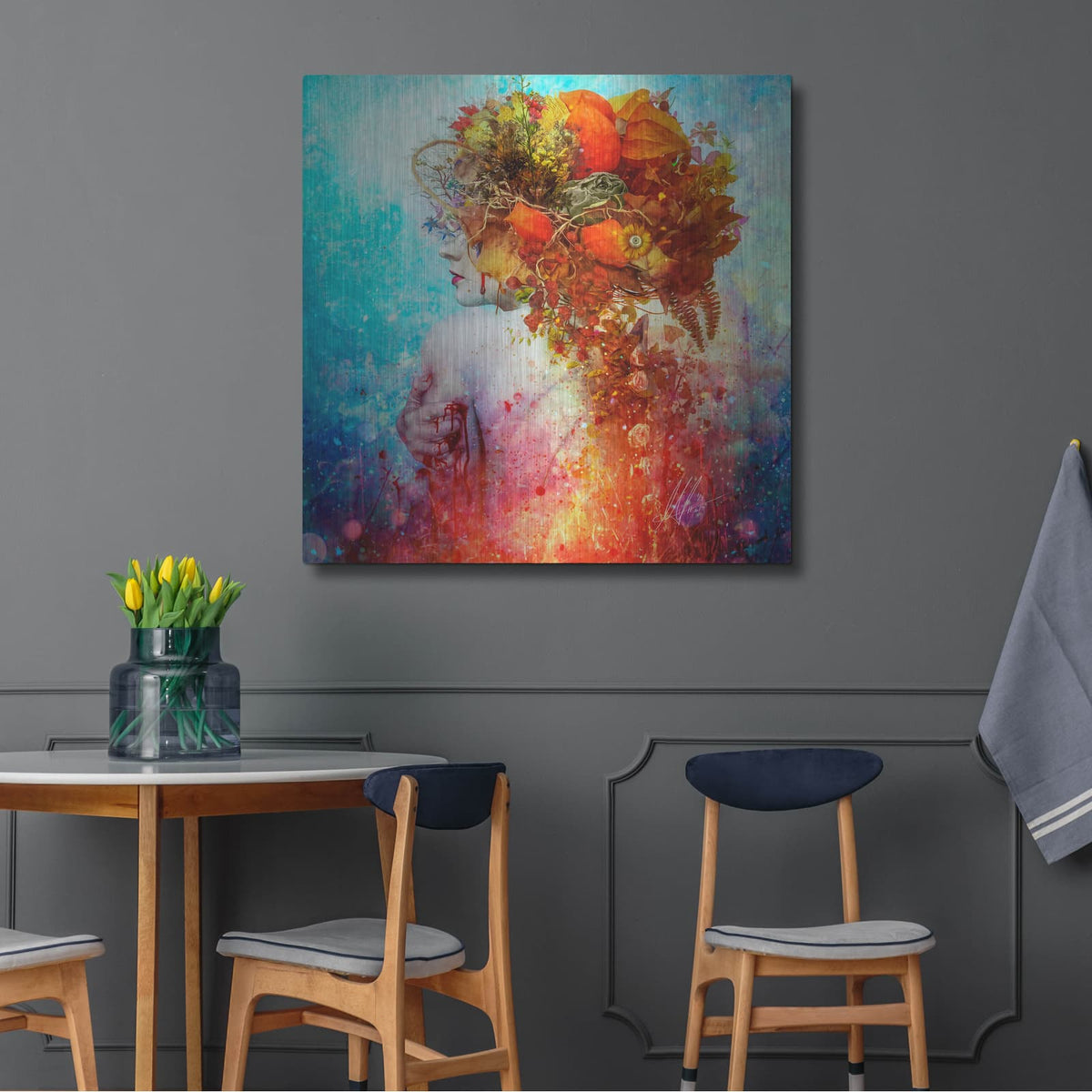 'Compassion' by Mario Sanchez Nevado – Metal Wall Art, 36x36 room view
