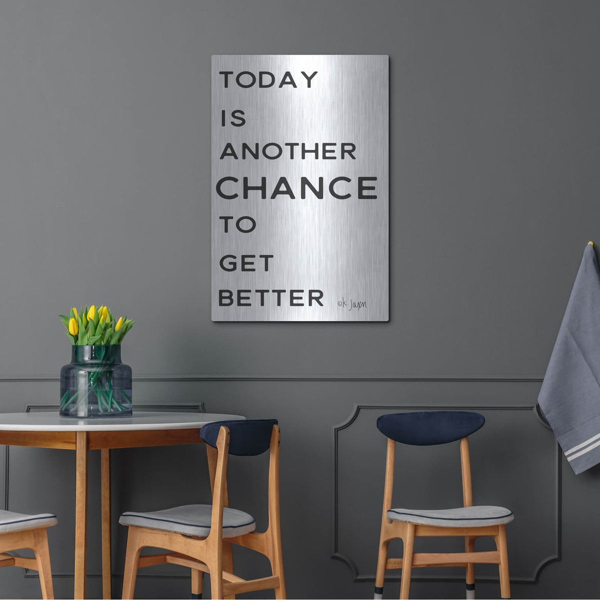 'Chance to Get Better' by Jaxn Blvd – Metal Wall Art, 24x36 room view