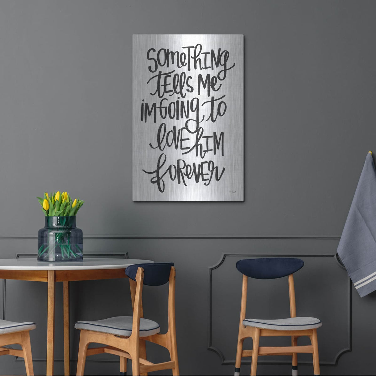 'Something Tells Me' by Jaxn Blvd – Metal Wall Art, 24x36 room view