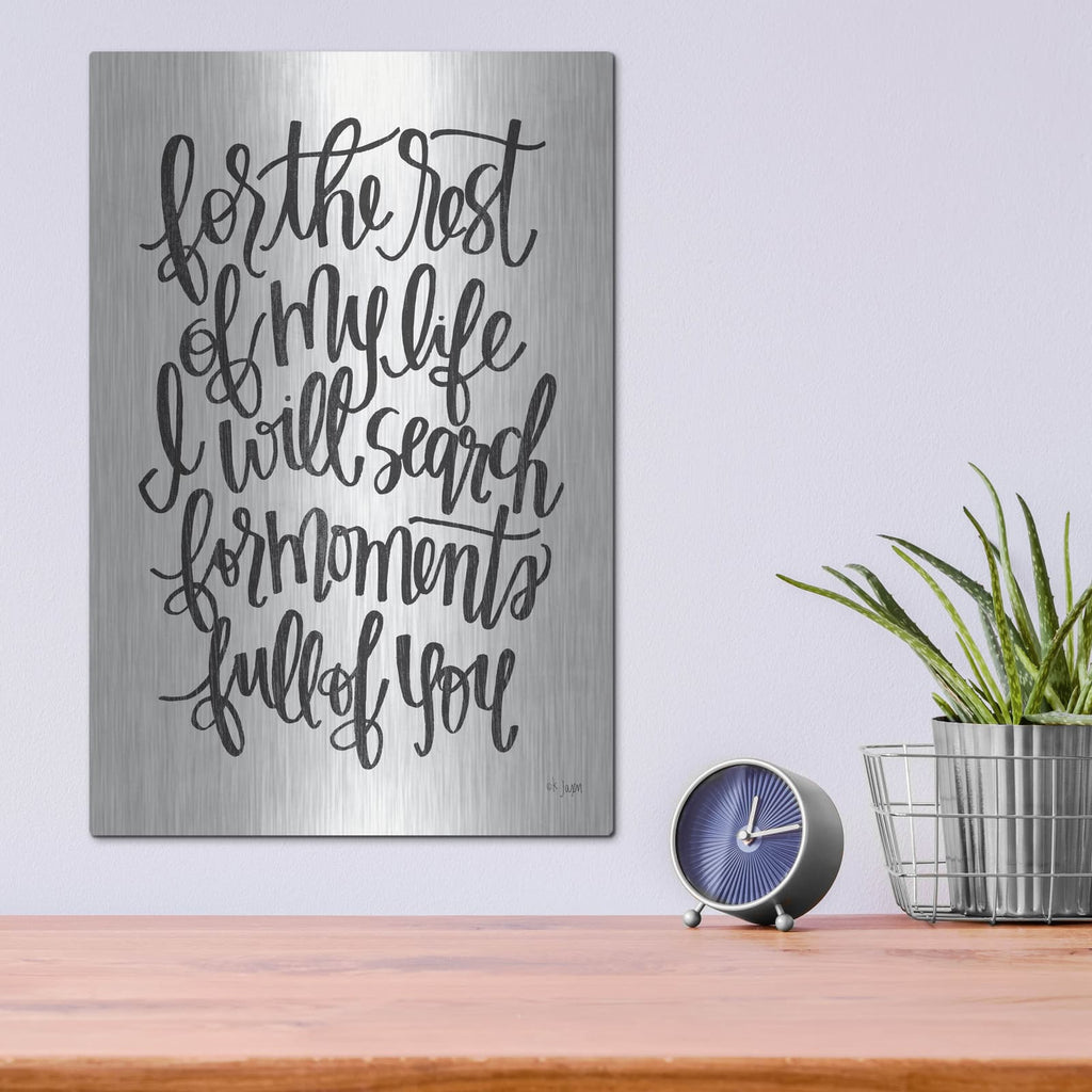 'For the Rest of My Life' by Jaxn Blvd – Metal Wall Art, 12x16 room view