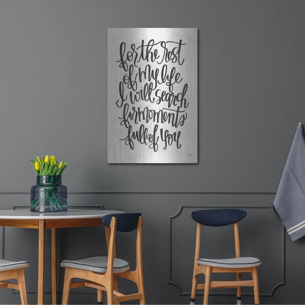 'For the Rest of My Life' by Jaxn Blvd – Metal Wall Art, 24x36 room view