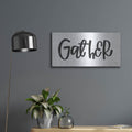 'Gather' by Jaxn Blvd – Metal Wall Art, 24x12 room view