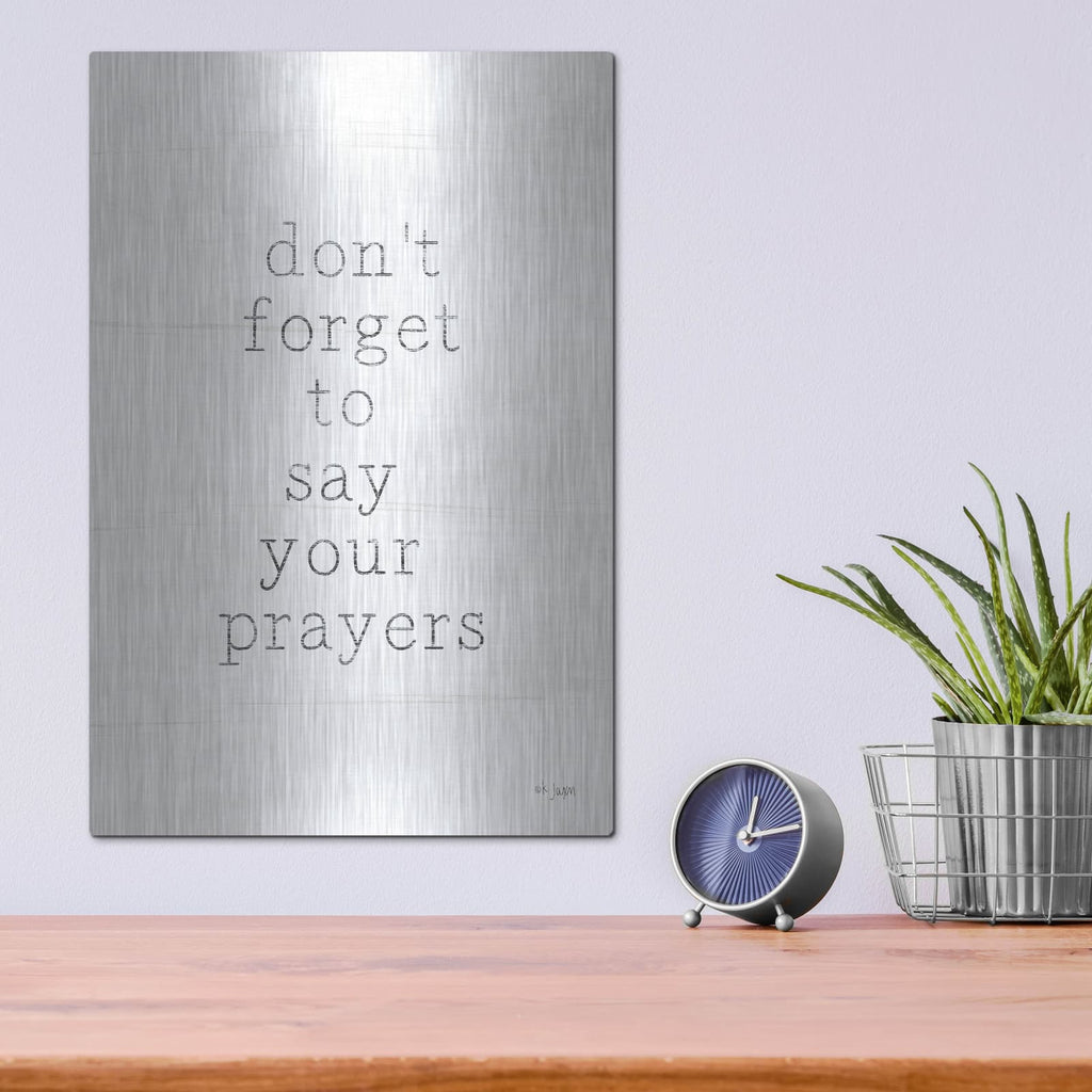 'Say Your Prayers' by Jaxn Blvd – Metal Wall Art, 12x16 room view