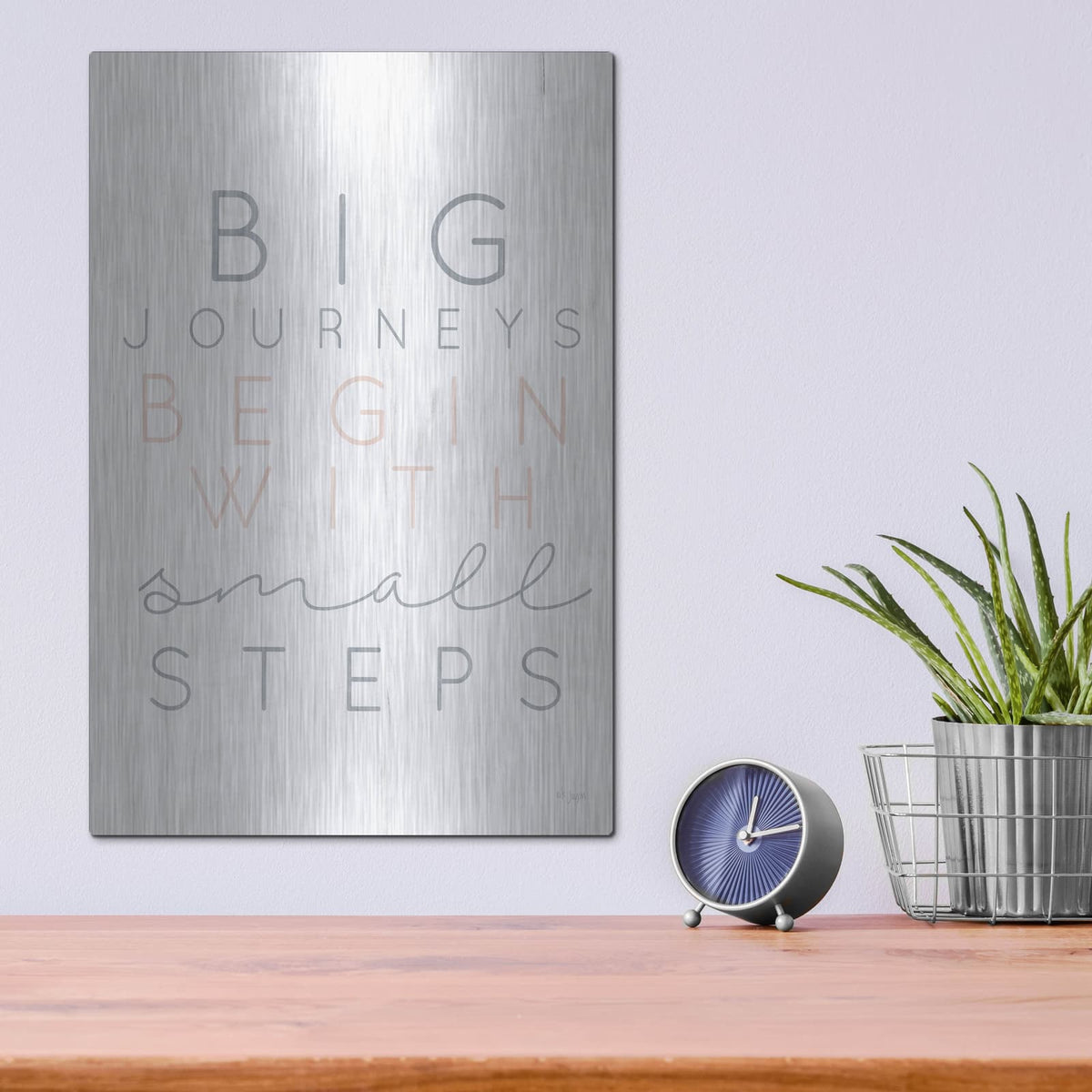 'Big Journeys' by Jaxn Blvd – Metal Wall Art, 12x16 room view