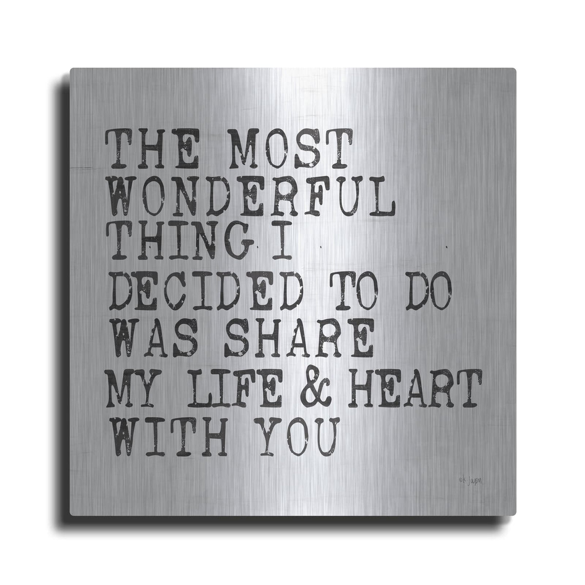 'The Most Wonderful Thing' by Jaxn Blvd – Metal Wall Art