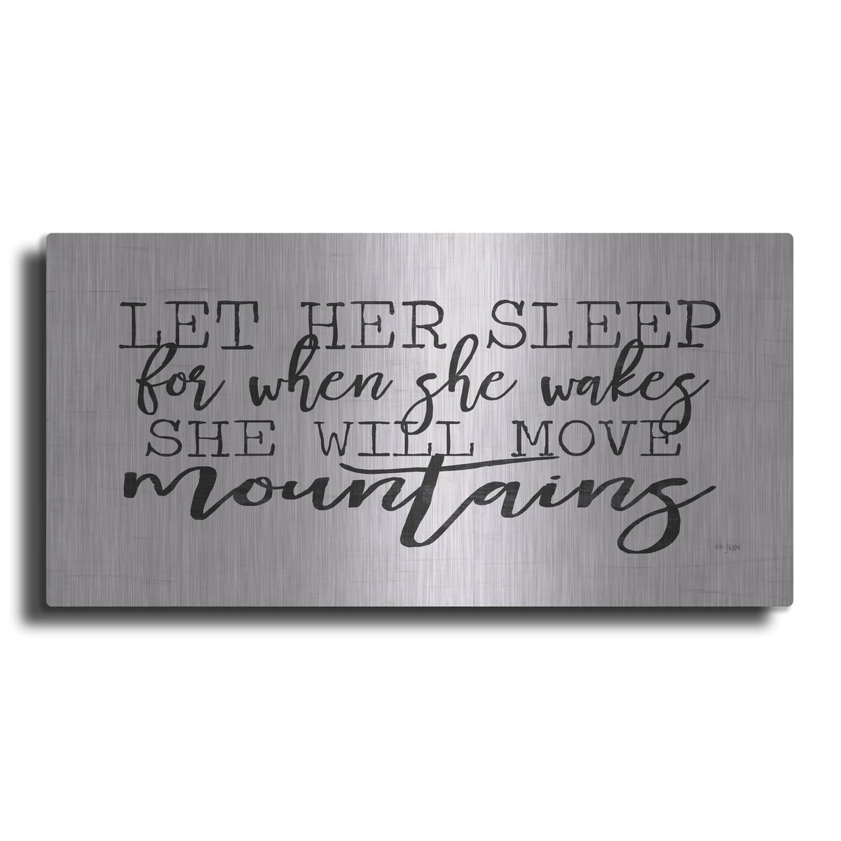 'Let Her Sleep' by Jaxn Blvd – Metal Wall Art