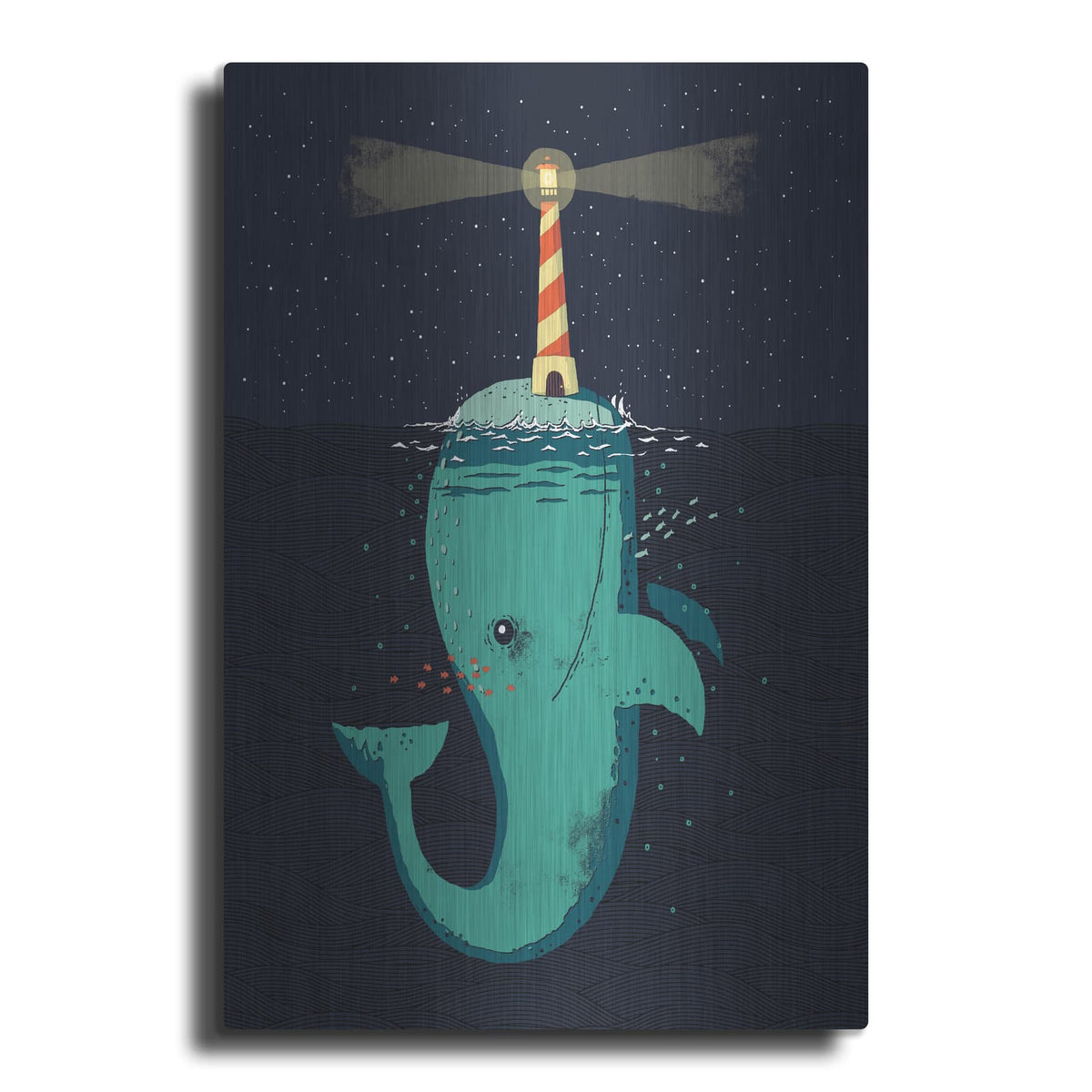 'King of The Narwhals' by Michael Buxton – Metal Wall Art