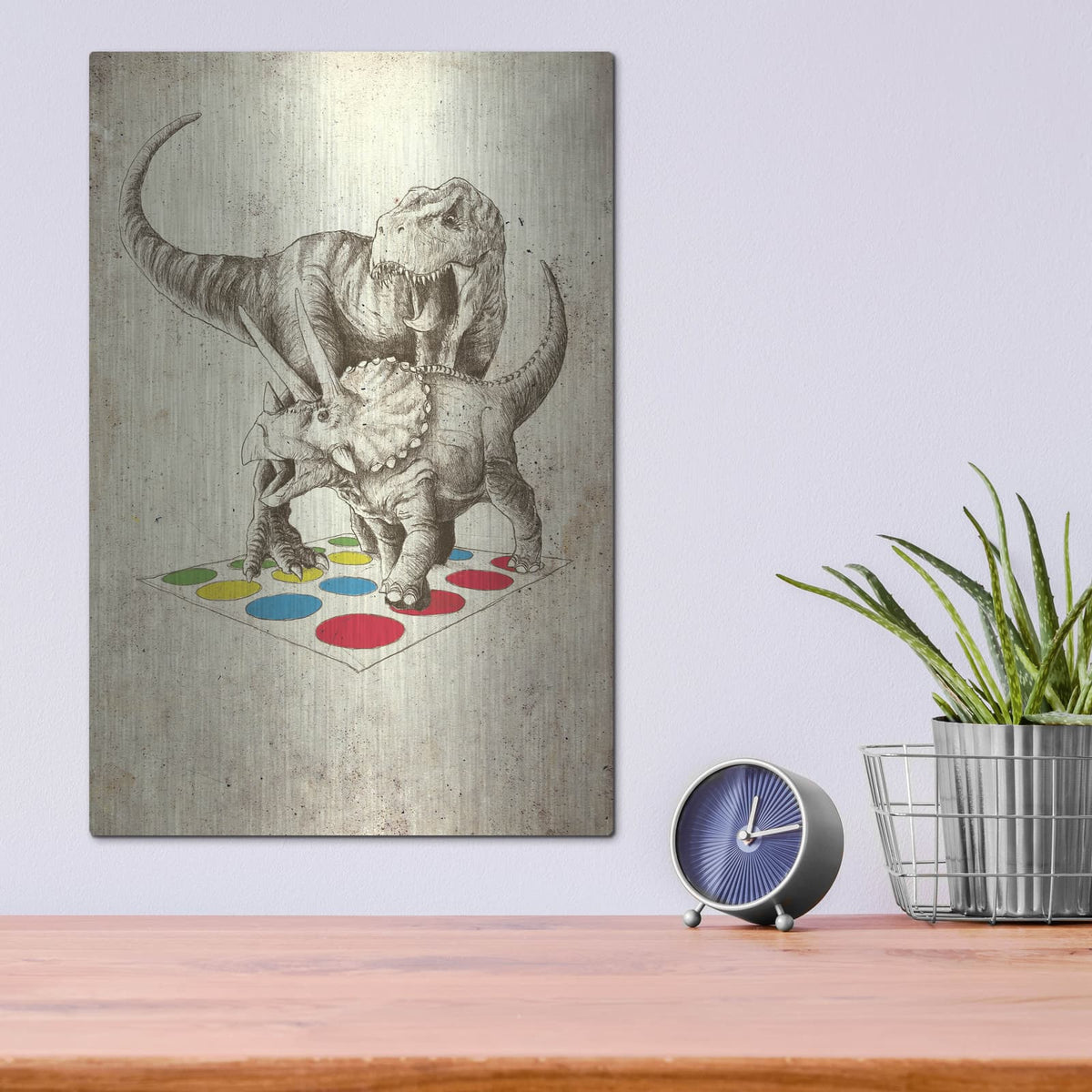 'The Ultimate Battle' by Michael Buxton – Metal Wall Art, 12x16 room view