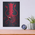'Kraken Attaken' by Michael Buxton – Metal Wall Art, 12x16 room view