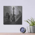 'Violinist' by Dariusz Klimczak – Metal Wall Art, 12x12 room view