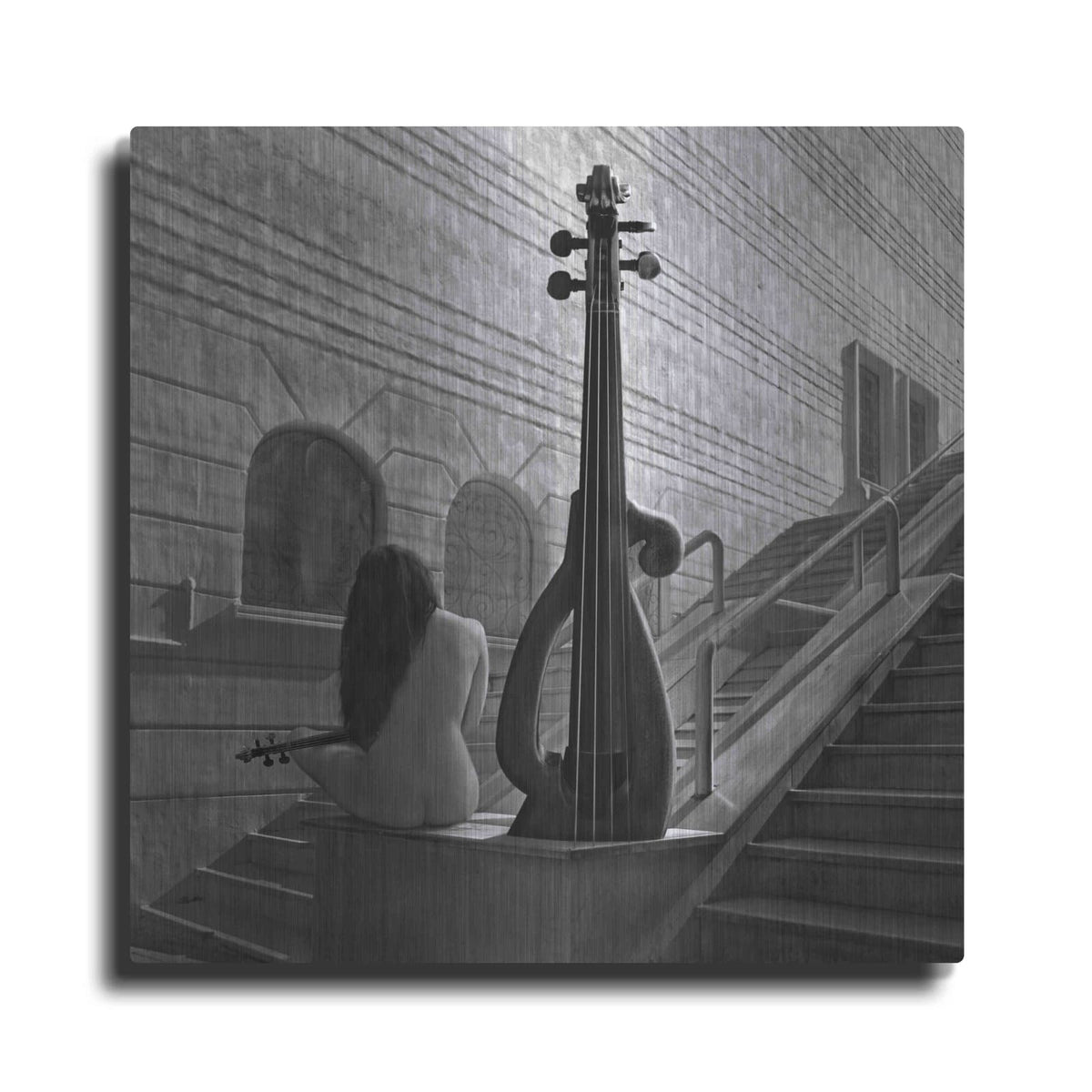 'Violinist' by Dariusz Klimczak – Metal Wall Art