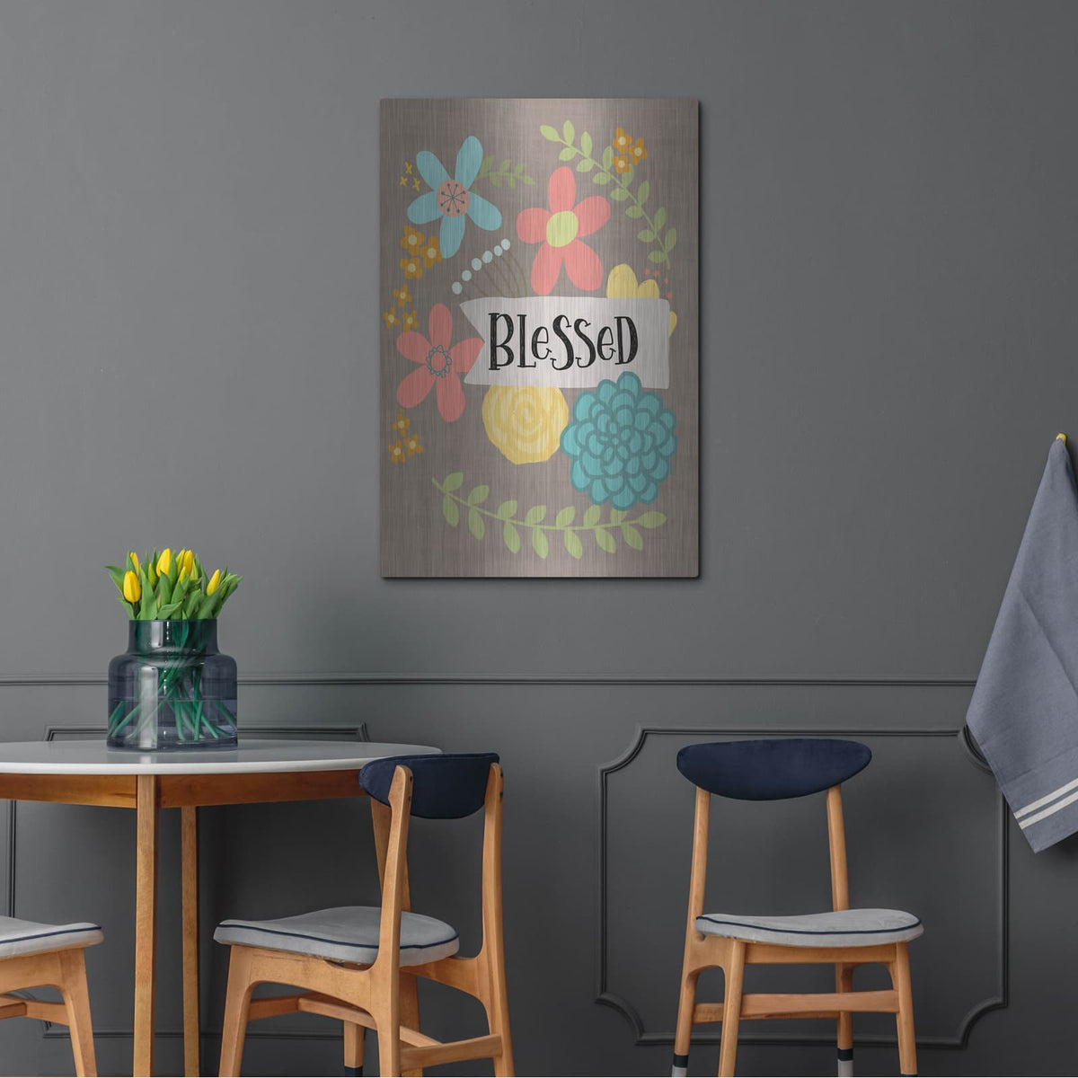 'Blessed' by Lisa Larson – Metal Wall Art, 24x36 room view
