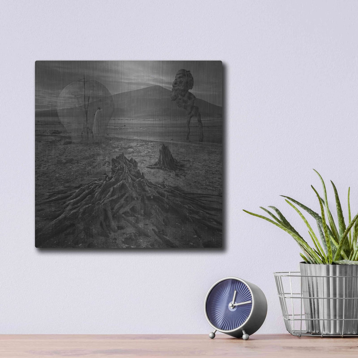 'Meeting With Faun' by Dariusz Klimczak – Metal Wall Art, 12x12 room view