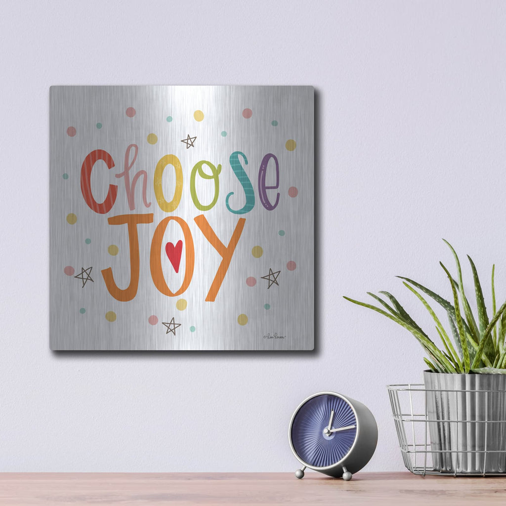 'Choose Joy' by Lisa Larson – Metal Wall Art, 12x12 room view