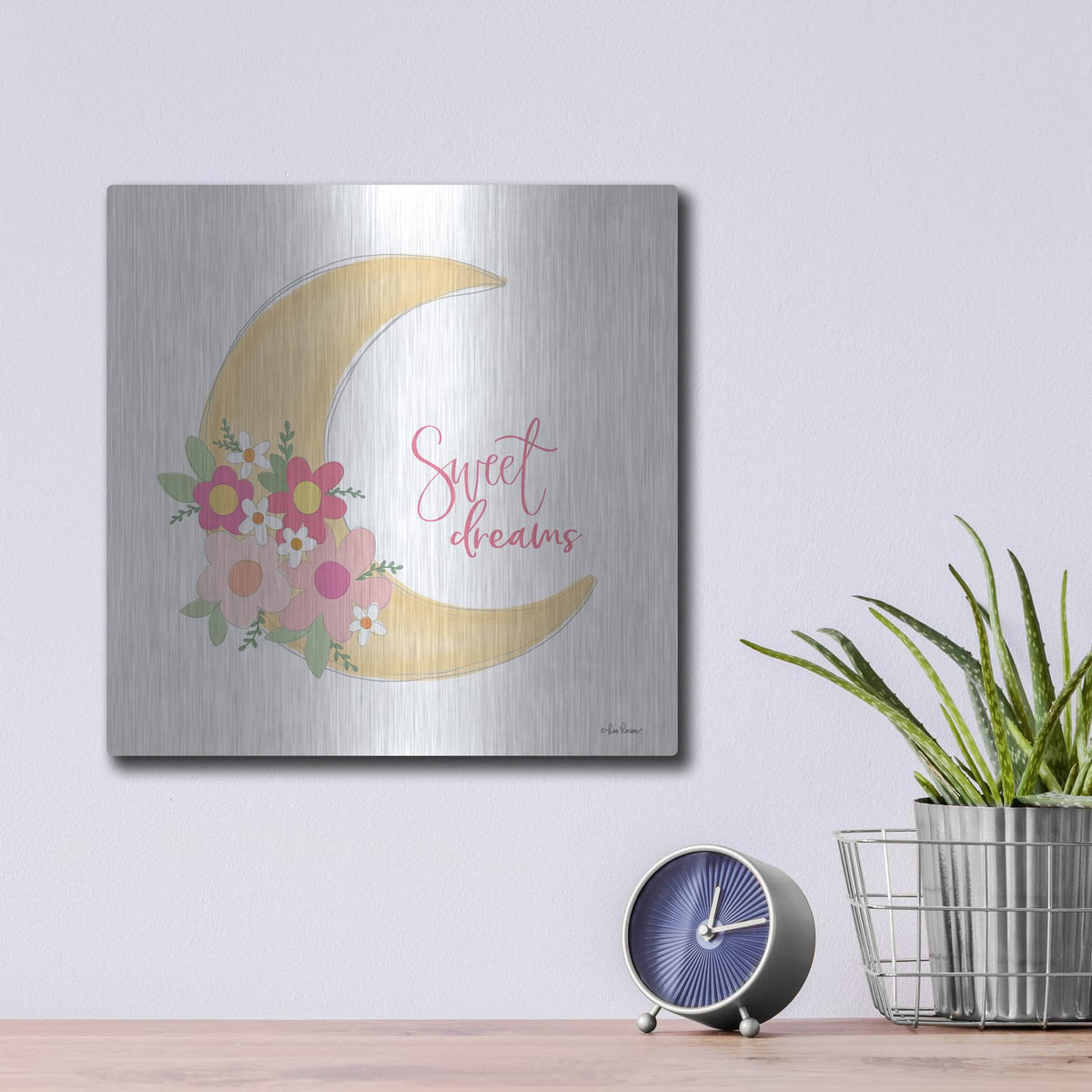 'Sweet Dreams' by Lisa Larson – Metal Wall Art, 12x12 room view