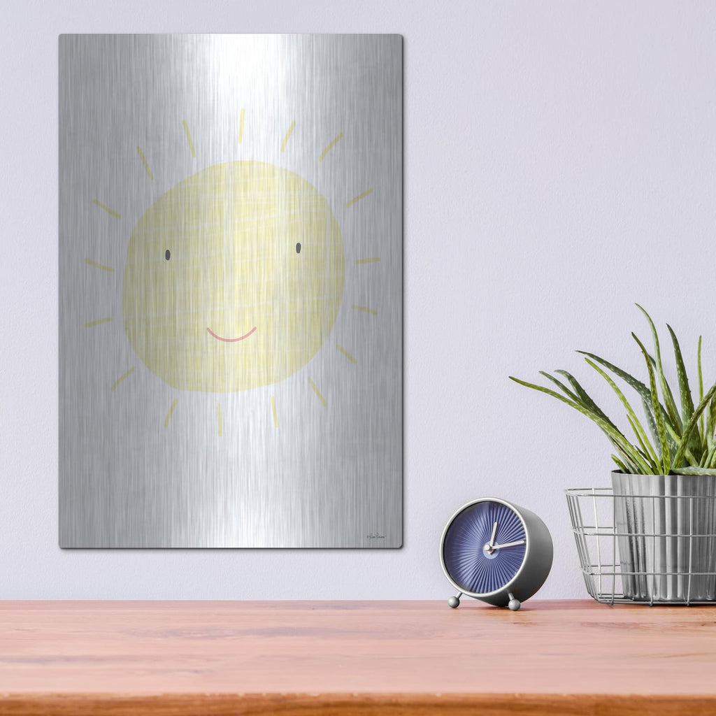 'Happy Sun' by Lisa Larson – Metal Wall Art, 12x16 room view