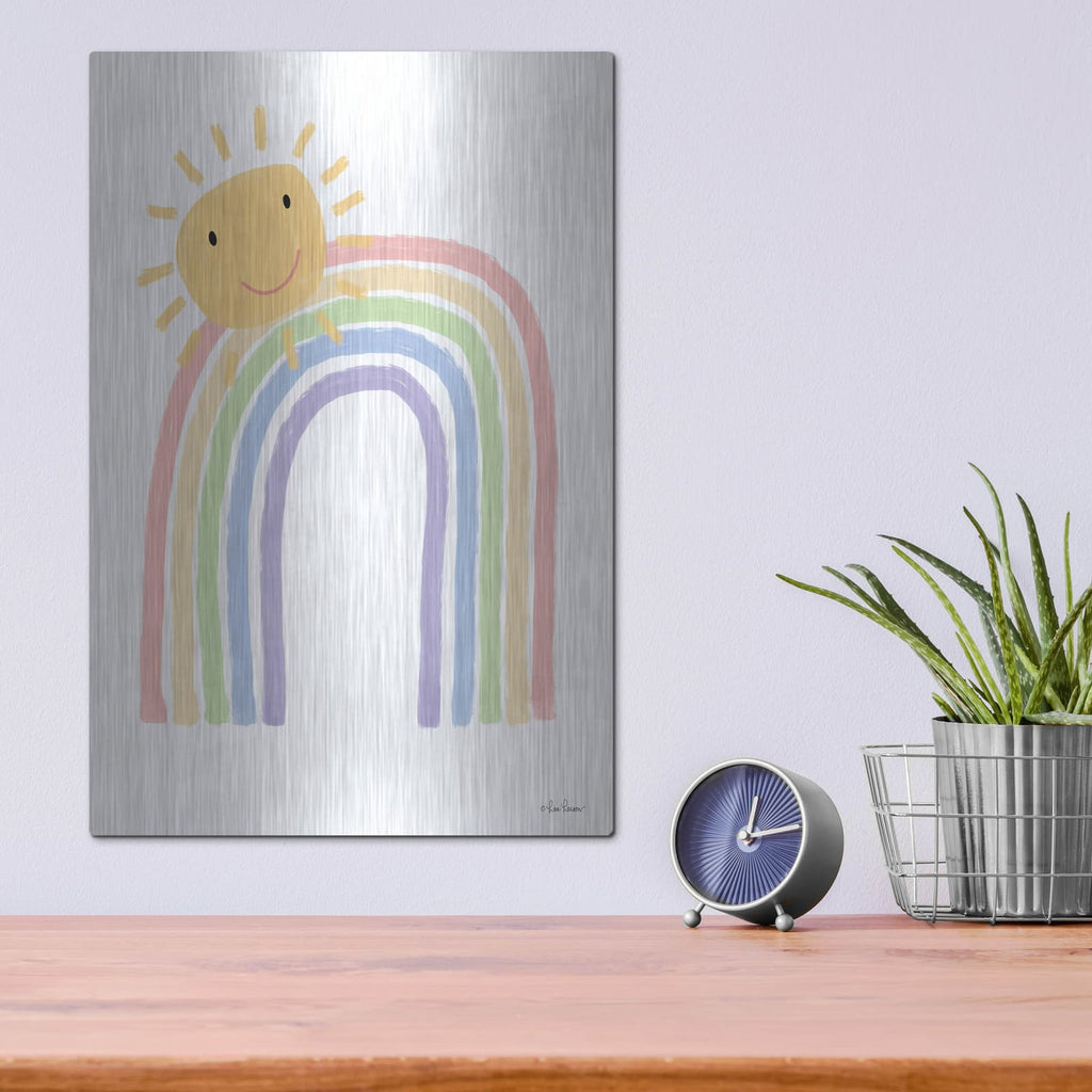 'Rainbow and Sun' by Lisa Larson – Metal Wall Art, 12x16 room view