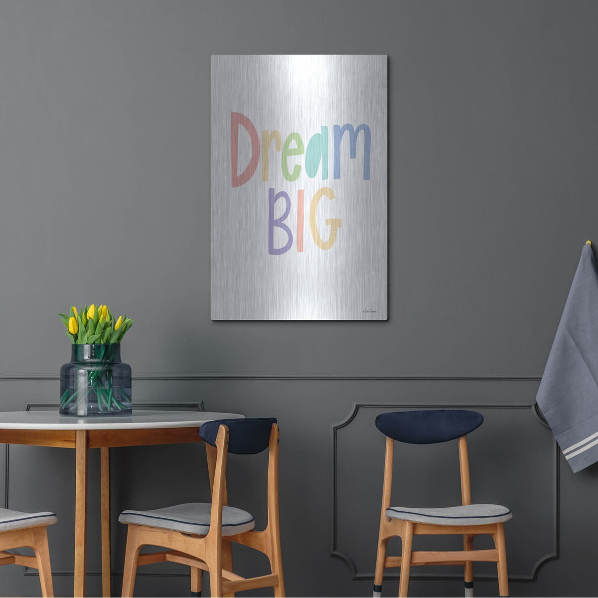 'Dream Big' by Lisa Larson – Metal Wall Art, 24x36 room view