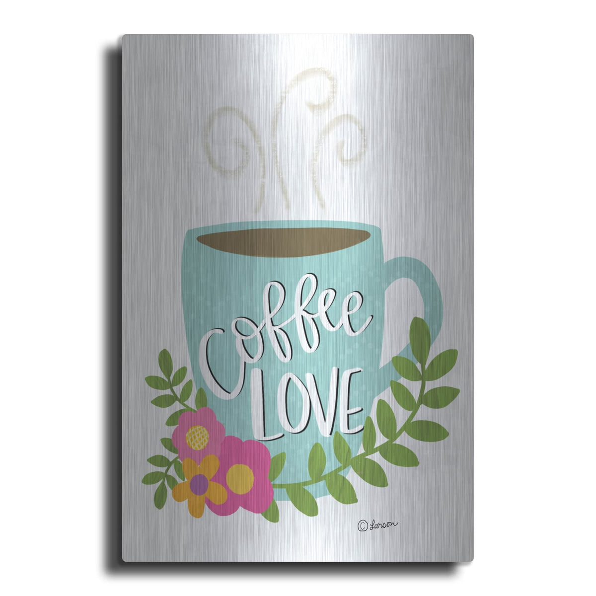 'Coffee Love' by Lisa Larson – Metal Wall Art