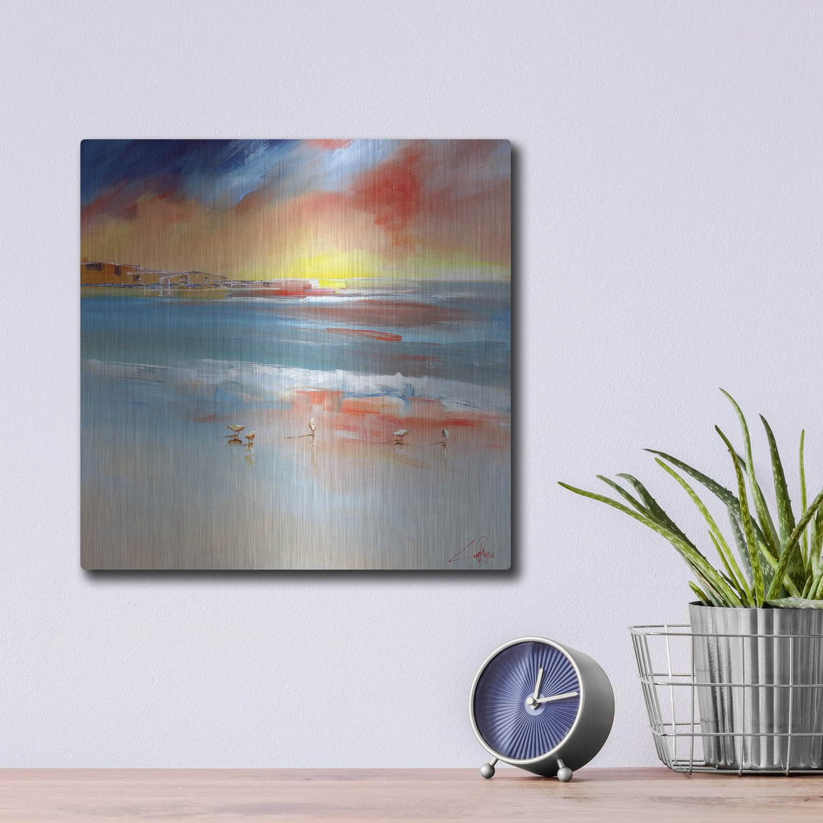'Over the Club' by Craig Trewin Penny – Metal Wall Art, 12x12 room view