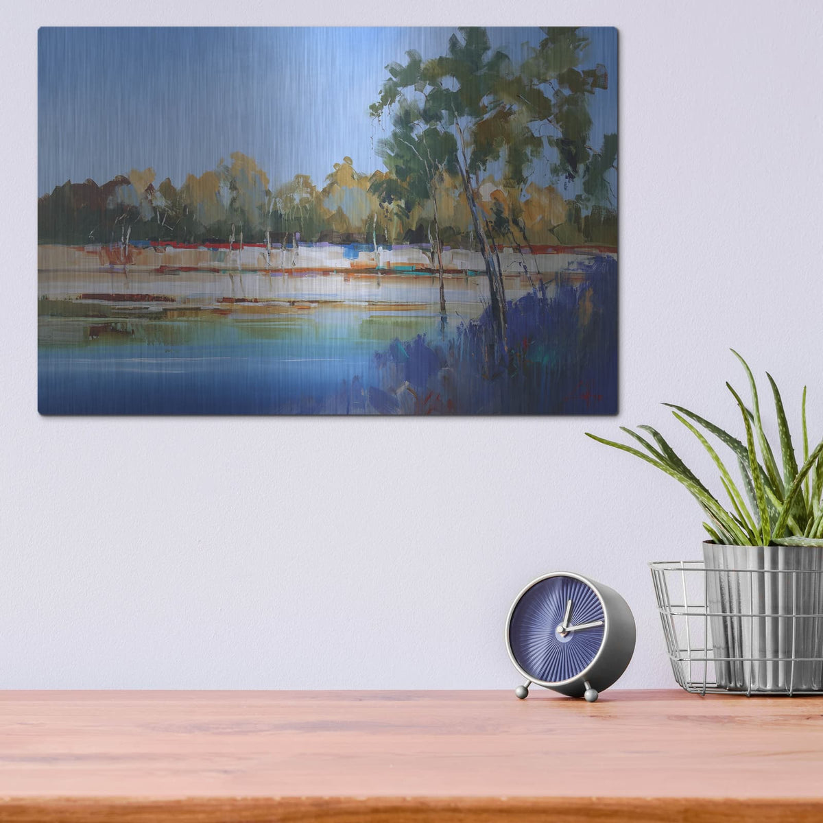 'Late Night, The Murray 2' by Craig Trewin Penny – Metal Wall Art, 16x12 room view