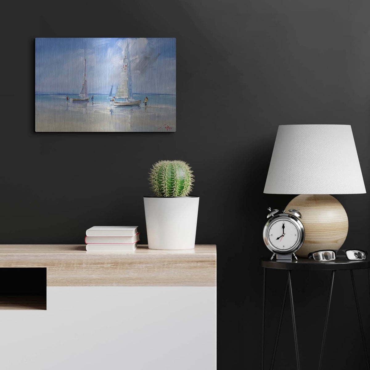'Aspendale Racers' by Craig Trewin Penny – Metal Wall Art, 24x16 room view